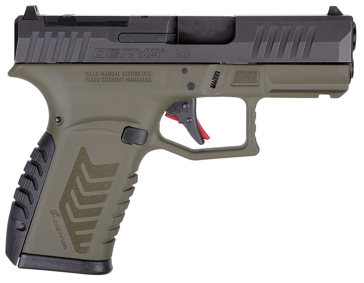 DERYA ARMS DY9Z 9MM ODG/BLK 10+1 OR