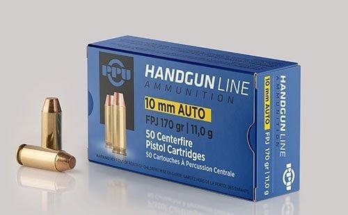 PPU Handgun Ammunition 10mm Auto 170 gr FPJ 1115 fps 50/ct - Prvi Partizan
