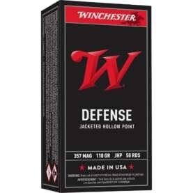 Winchester USA Handgun Ammunition .357 Mag 110 gr JHP 50/ct