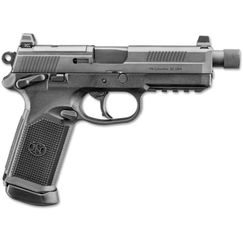 FN FNX-45T Tactical Pistol 45 ACP 5.3 in. Black w/Threaded Barrel 15 rd. - Image 2