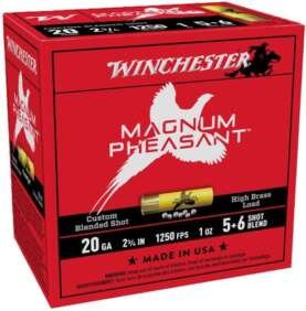 WINCHESTER MAGNUM PHEASANT - 20GA 2.75" 1OZ 5&6 25RD 10BX/C
