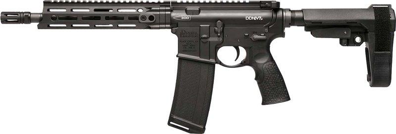 DANIEL DEF PISTOL V7P W/BRACE - .300 AAC 10.3" 32RD BLACK