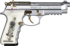 GIRSAN REGARD LIBERADORE 9MM - GOLD/CHROME ENGRAVED 18-SHOT