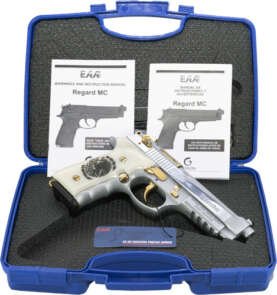 GIRSAN REGARD LIBERADORE II - 9MM GOLD/CHROME ENGR.18-SHOT