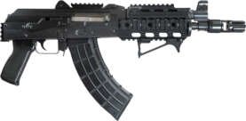 ZASTAVA ZPAP92 PISTOL 7.62X39 - W/NIGHT BREAK QUAD RAIL BLACK