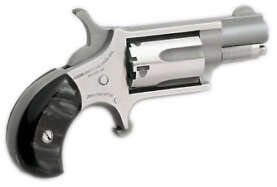 NORTH AMERICAN ARMS MINI 22LR REV 1-1/8 SS BLK PRL
