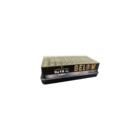 Global Ordnance Belom Handgun Ammunition 9mm 124gr FMJ 1115 fps 50/ct