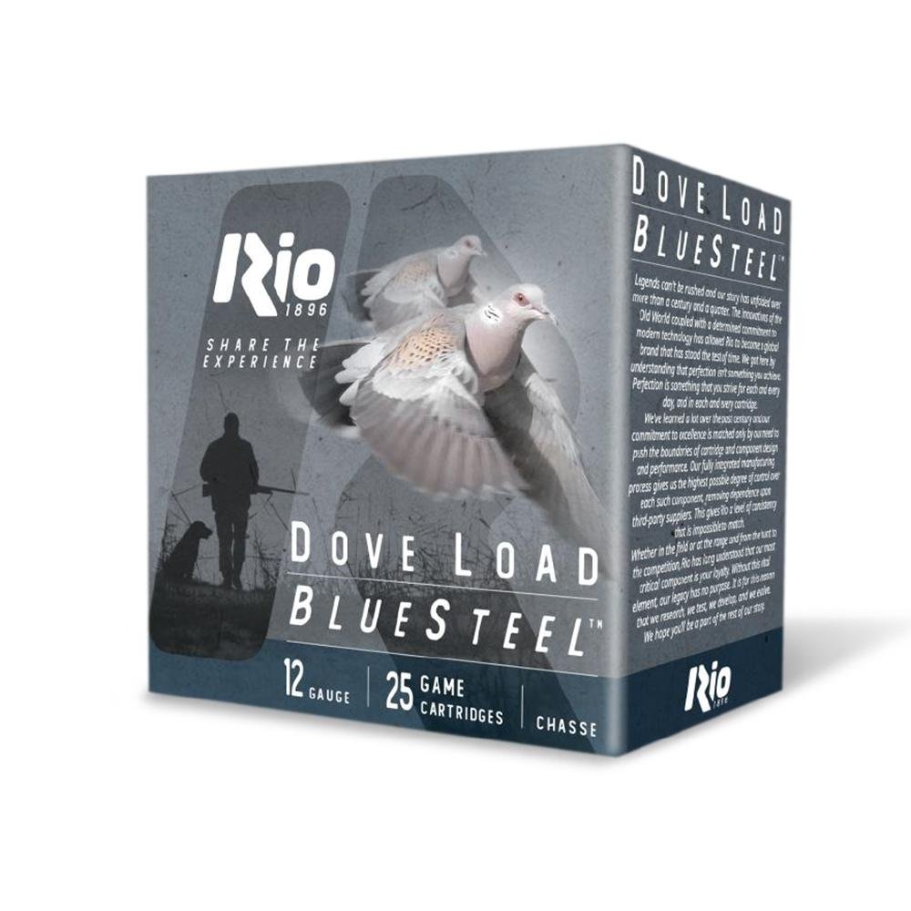 Rio Bluesteel Dove Load Shotshells 12 ga 2.75" 1-1/8oz #7 1350 fps 25/ct