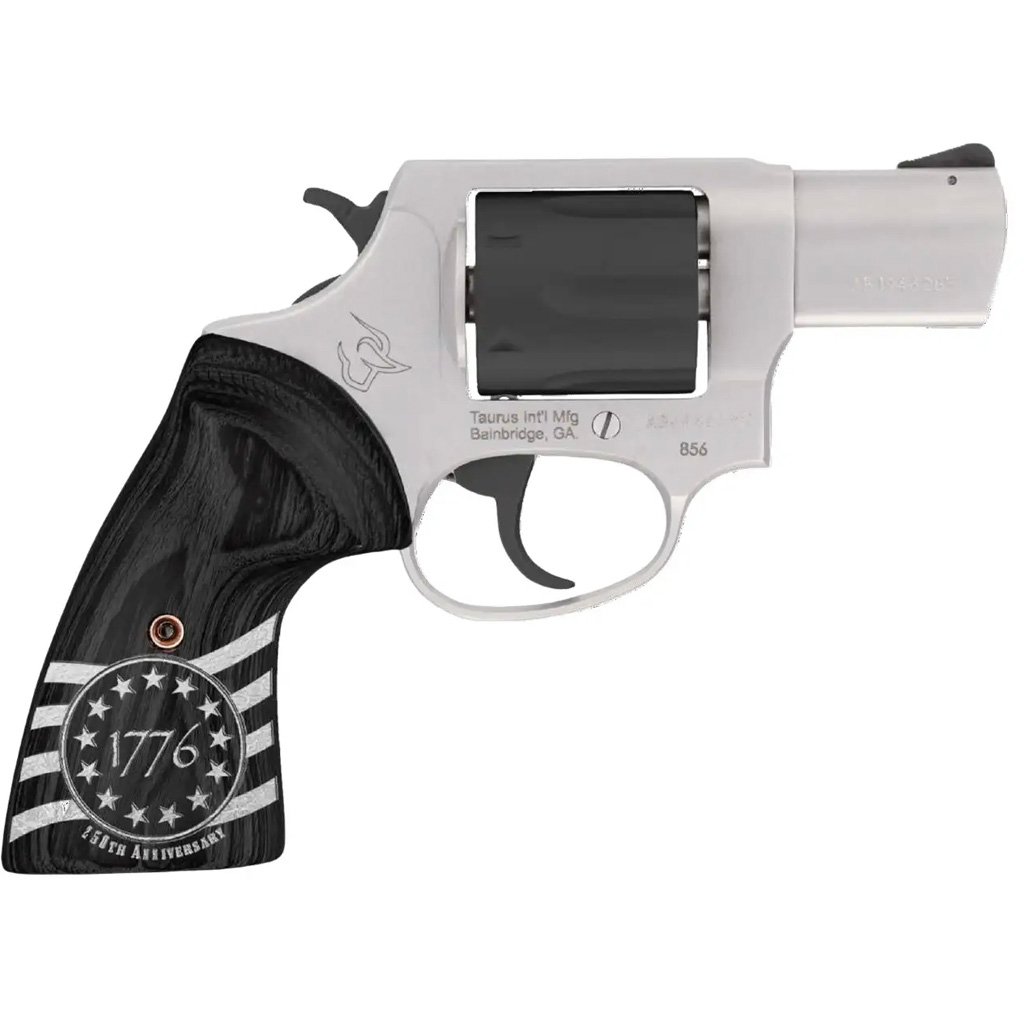 Taurus 856 Revolver 38 Spl. 3 in. Stainless/Black w/1776 6 rd.