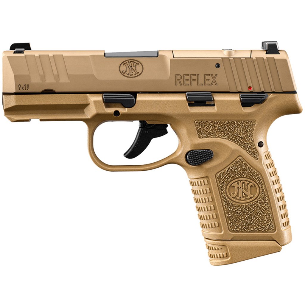 FN Reflex MRD NMS Pistol 9mm 3.3 in. FDE 10 rd.