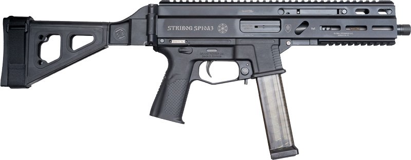 GRAND POWER STRIBOG SP10A3 - 10MM 8" BBL 20RD W/ BRACE BLK