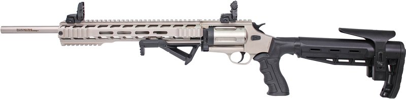 IVER JOHNSON 1000 410 3" 18.5" - REVOLVER SHOTGUN TACT. NICKEL - Image 2