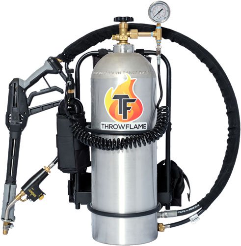 THROWFLAME X 15 FLAMETHROWER - BRUSHED ALUMINUM