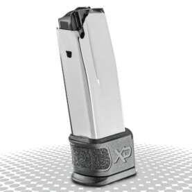 Springfield Armory XD MOD.2 High Capacity Subcompact Handgun Magazine Stainless w Black X-Tension 9mm 16/rd