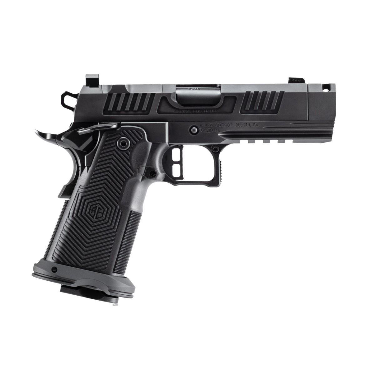Alpha Foxtrot AF1911-ROMULUS 9mm 17 & 20 Rd Magazines (1 Each) 3.5" Barrel Compensator RMSC Cut DLC Black