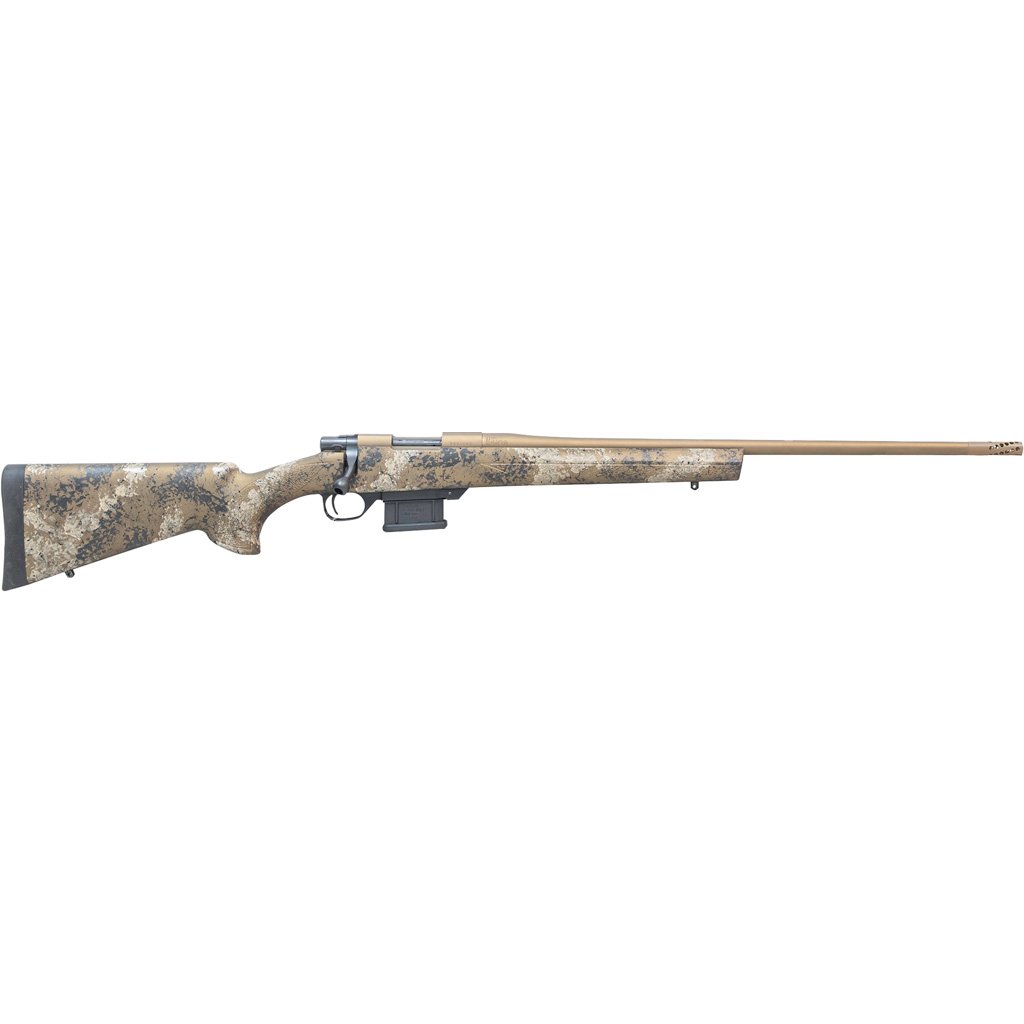Howa M1500 Fence Line Mini Action Varmint Rifle 22 ARC 20 in. Bronze/Scorched Earth Camo HTI