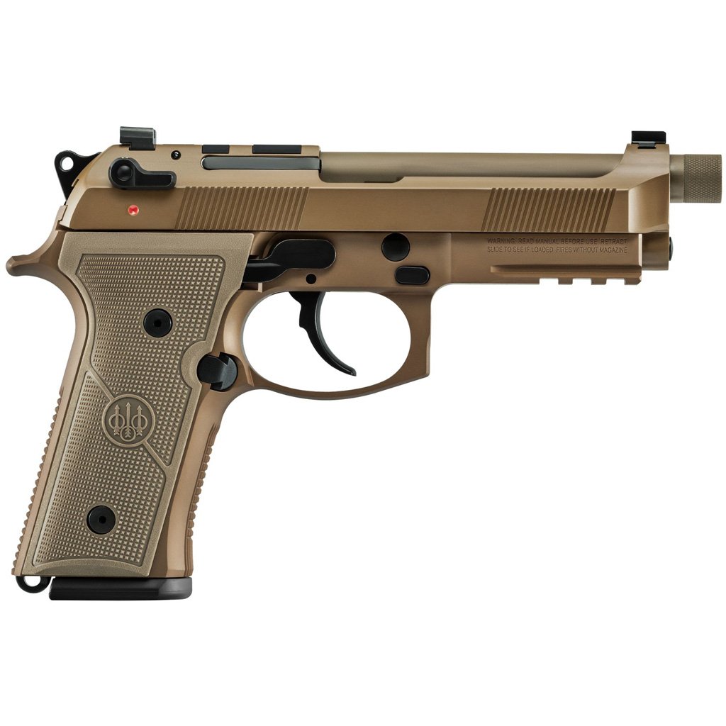 Beretta M9A4 Centurion Pistol 9mm 4.8 in. FDE W/Threaded Brrl 18 rd.