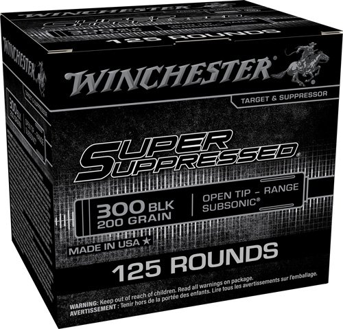 WINCHESTER SUPPRESSED 300 AAC - 200GR FMJ 125RD 6BX/CS