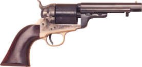 CIMARRON 1851 RICHARDS-MASON - 38SPL 4.75" CC/BLUED WALNUT