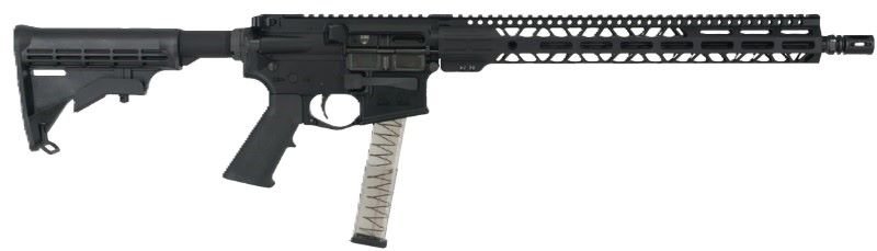 FAXON SPORT AR-15 RIFLE 9MM - PCC 16" M4 STOCK BLACK