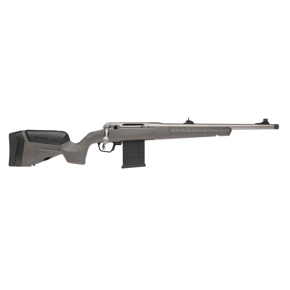 Savage 110 Ridge Hunter Rifle 375 Ruger 5rd Capacity 18" Threaded Barrel Flat Dark Gray Stock