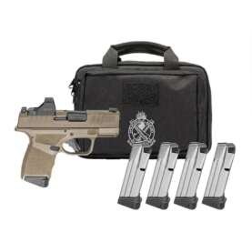 Springfield GEAR PAC Hellcat Micro-Compact OSP Handgun 9mm Luger 11(1)&13(3)rd Magazines 3" Barrel Desert FDE Viridian RFX11 Bag