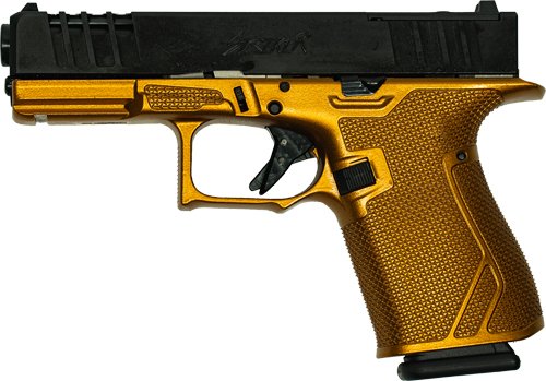 GLFA 19 STRIKER 9MM 4" 15 SHOT - BLK SLIDE GALAXY COPPER FRAME - Image 2